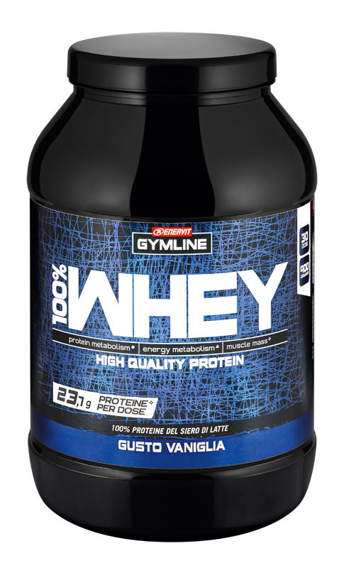 GYMLINE 100% WHEY CONCENTRATE VANIGLIA 900 G - Farmacia De Pasquale