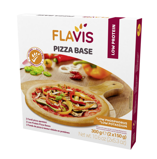 FLAVIS PIZZA BASE 2 FONDI PIZZA APROTEICI DA 150 G - Farmacia De Pasquale