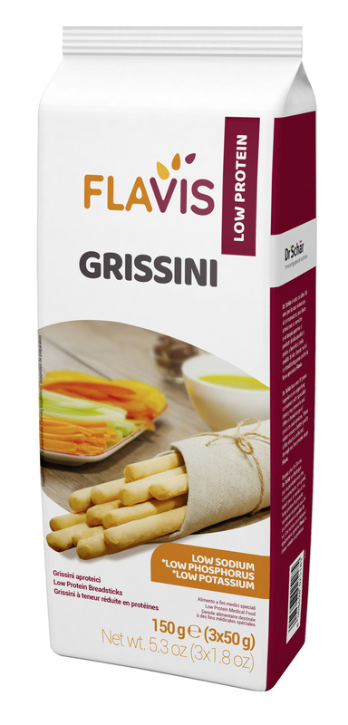 FLAVIS GRISSINI APROTEICI 3 PORZIONI DA 50 G - Farmacia De Pasquale