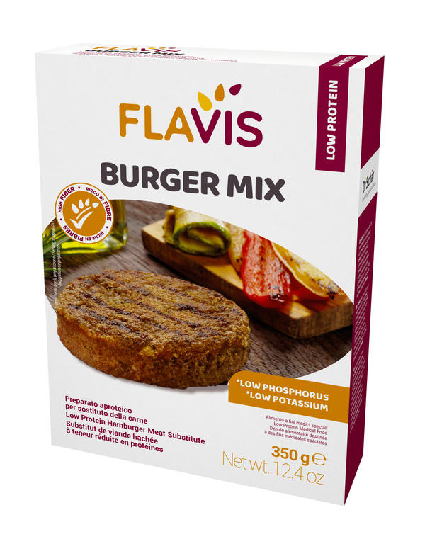 FLAVIS BURGER MIX PREPARATO APROTEICO PER SOSTITUTO DELLA CARNE 350 G - Farmacia De Pasquale