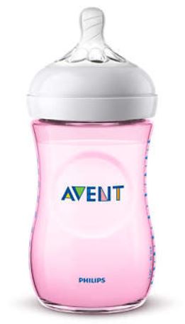 AVENT BIBERON NATURAL PP 260ML ROSA SINGLE PACK - Farmacia De Pasquale