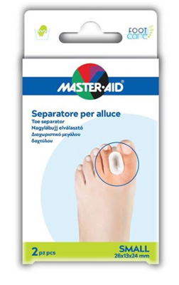 SEPARATORE DITA IN GEL MASTER-AID FOOTCARE PER ALLUCE SMALL 2 PEZZI D1 - Farmacia De Pasquale