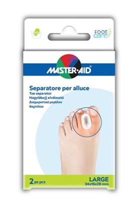 SEPARATORE DITA IN GEL MASTER-AID FOOTCARE PER ALLUCE LARGE 2 PEZZI D2 - Farmacia De Pasquale