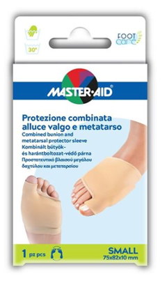 PROTEZIONE MASTER-AID FOOTCARE PER ALLUCE VALGO E METATARSO SMALL 1 PEZZO D7 - Farmacia De Pasquale