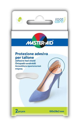PROTEZIONE ADESIVA MASTER-AID FOOTCARE TRASPARENTE TALLONE 2 PEZZI A4 - Farmacia De Pasquale