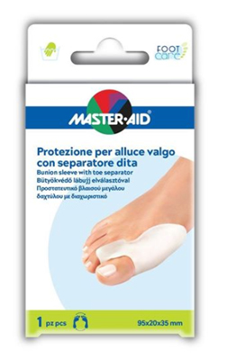 PROTEZIONE MASTER-AID FOOTCARE PER ALLUCE VALGO CON SEPARATORE DITA INTEGRATO 1 PEZZO D9 - Farmacia De Pasquale