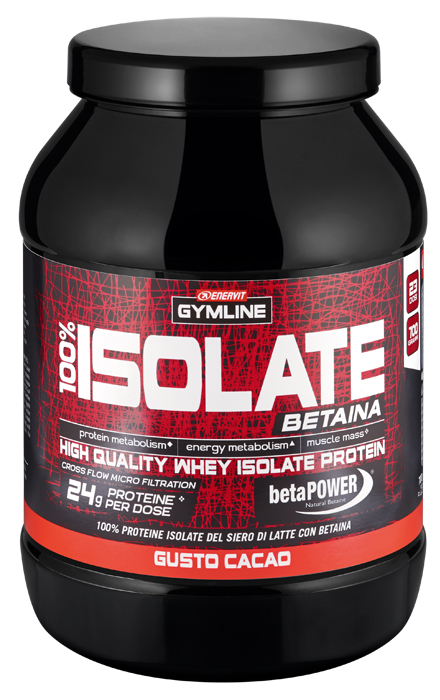 GYMLINE 100% WHEY ISOLATE CACAO 900 G - Farmacia De Pasquale