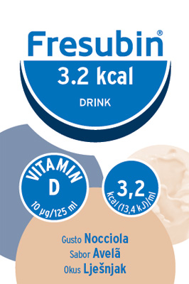 FRESUBIN 3,2 KCAL DRINK NOCCIOLA 4 X 125 ML - Farmacia De Pasquale