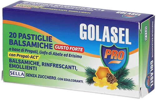GOLASEL PRO 20 PASTIGLIE BALSAMICHE FORTI - Farmacia De Pasquale