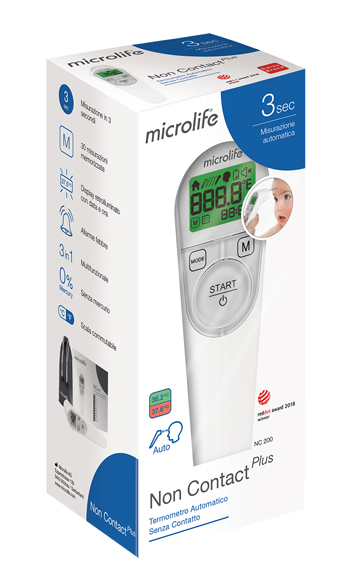 TERMOMETRO FRONTALE MICROLIFE NO CONTACT PLUS NC200 - Farmacia De Pasquale