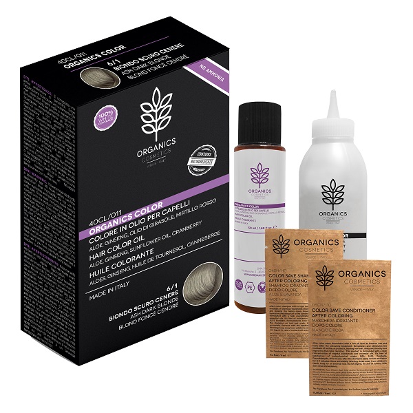 ORGANICS PHARM ORGANICS COLOR 6/1 BIONDO SCURO CENERE - Farmacia De Pasquale