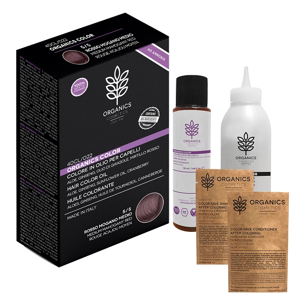 ORGANICS PHARM ORGANICS COLOR 5/5 ROSSO MOGANO MEDIO - Farmacia De Pasquale