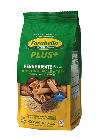 FARABELLA PENNE RISO INTEGRALE E TEFF 400 G - Farmacia De Pasquale