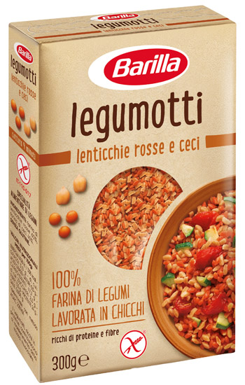 BARILLA LEGUMOTTI LENTICCHIE ROSSE E CECI 300 G - Farmacia De Pasquale