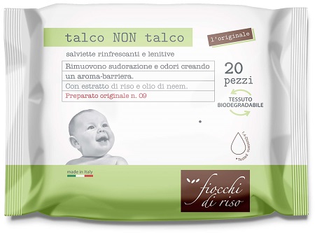 FIOCCHI DI RISO SALVIETTE TALCO NON TALCO - Farmacia De Pasquale