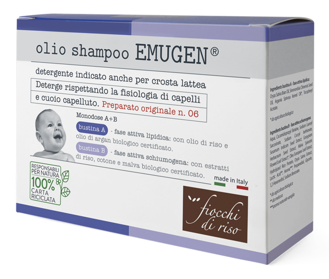 FIOCCHI DI RISO EMUGEN OLIO SHAMPOO ULTRADELICATO 45 ML - Farmacia De Pasquale
