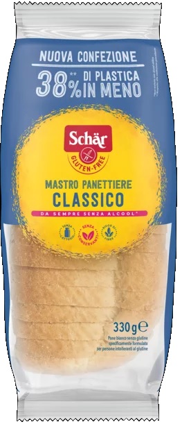 SCHAR CLASSICO DEL MASTRO PANETTIERE PANE BIANCO SENZA LATTOSIO 330 G - Farmacia De Pasquale