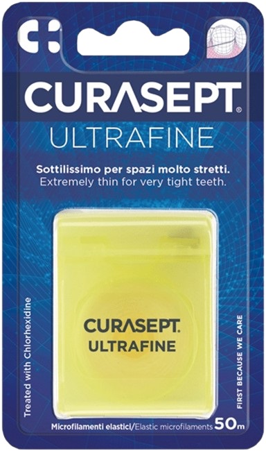 CURASEPT ULTRAFINE FILO INTERDENTALE NON CERATO CLOREXIDINA - Farmacia De Pasquale