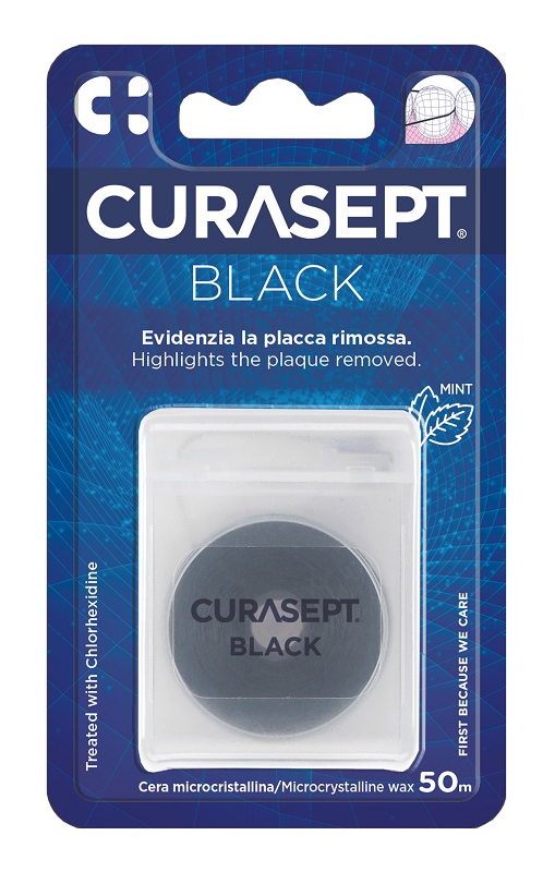 CURASEPT FLOSS CERATO NERO CLOREXIDINA - Farmacia De Pasquale