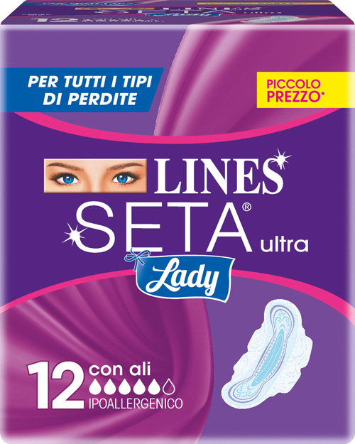 LINES SETA ULTRA LADY CON ALI 12 PEZZI - Farmacia De Pasquale