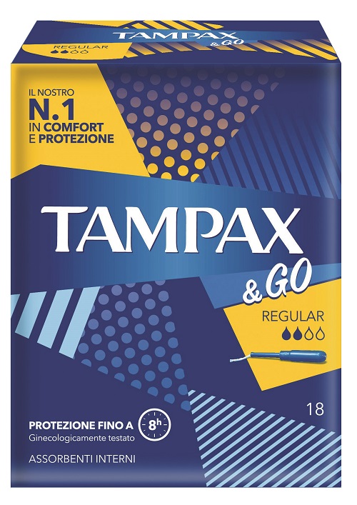 TAMPAX &GO REGULAR 18 PEZZI - Farmacia De Pasquale