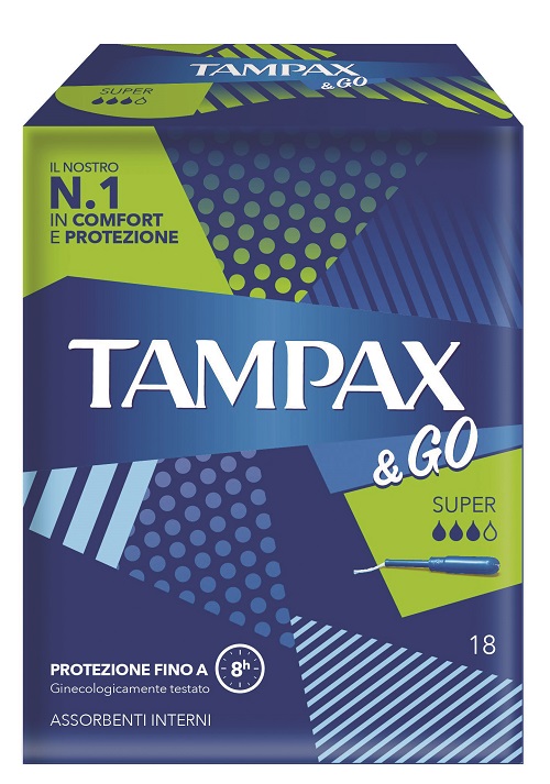 TAMPAX &GO SUPER 18 PEZZI - Farmacia De Pasquale