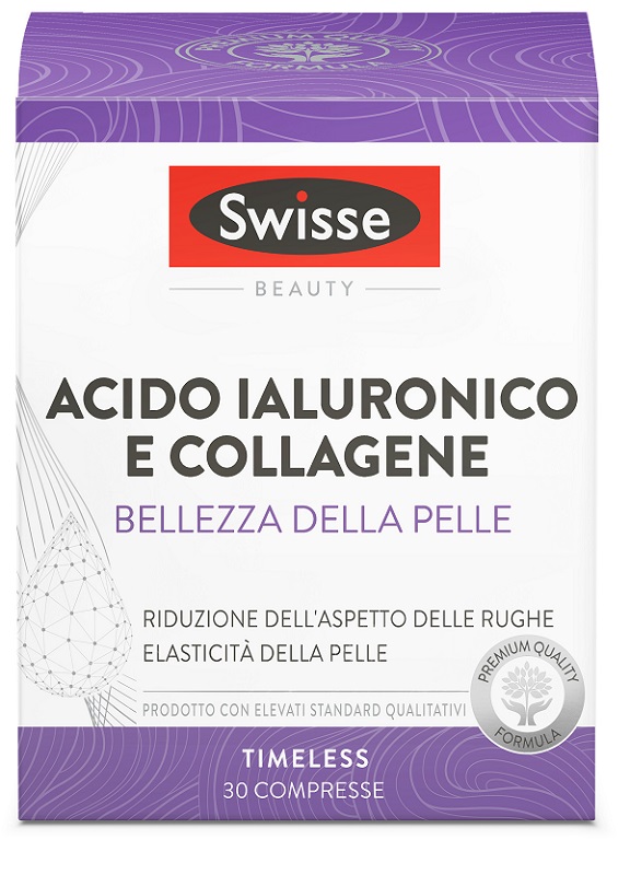 SWISSE ACIDO IALURONICO COLLAGENE BELLEZZA DELLA PELLE 30 COMPRESSE - Farmacia De Pasquale