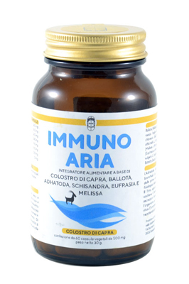 IMMUNO ARIA COLOSTRO DI CAPRA RESPIRAZIONE 60 CAPSULE VEGETALI - Farmacia De Pasquale