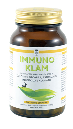 IMMUNO KLAM COLOSTRO DI CAPRA KLAMATH 60 CAPSULE VEGETALI - Farmacia De Pasquale