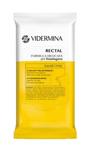 VIDERMINA RECTAL SALVIETTINE 15 PEZZI - Farmacia De Pasquale