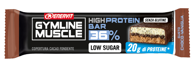GYMLINE 20 G PROTEINBAR CHOCO/VANIGLIA 55 G - Farmacia De Pasquale