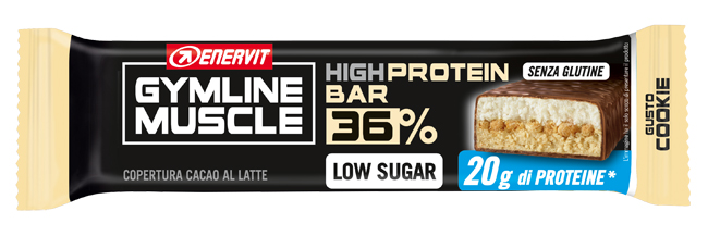 GYMLINE 20 G PROTEINBAR COOKIE 55 G - Farmacia De Pasquale