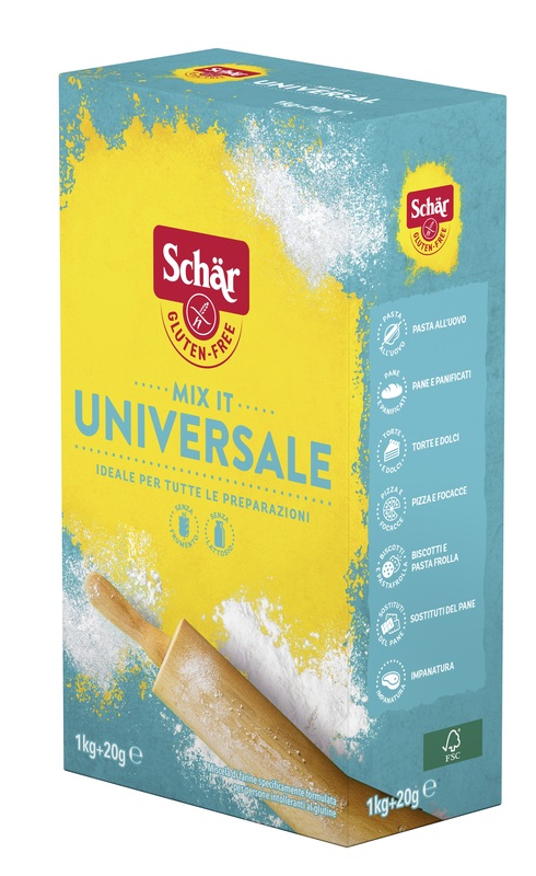 SCHAR MIX IT FARINA UNIVERSALE SENZA LATTOSIO 1 KG + 20 G - Farmacia De Pasquale