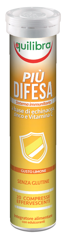 PIU' DIFESA GUSTO LIMONE 20 COMPRESSE EFFERVESCENTI - Farmacia De Pasquale