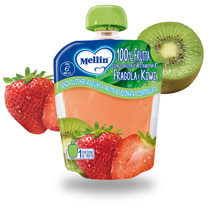 MELLIN POUCH FRAGOLA KIWI 90 G - Farmacia De Pasquale