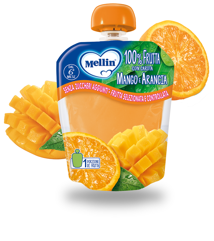 MELLIN POUCH ARANCIA MANGO 90 G - Farmacia De Pasquale