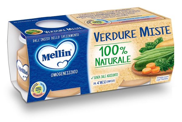 MELLIN OMOGENEIZZATO DI VERDURE MISTE 4 X 80 G - Farmacia De Pasquale