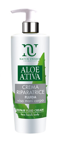 ALOE ATTIVA CREMA FLUIDA RIPARATRICE 190 ML NATUR UNIQUE - Farmacia De Pasquale