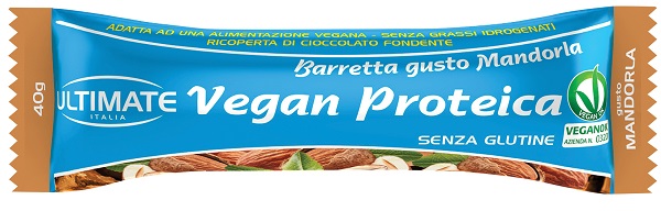 ULTIMATE BARRETTA VEGAN PROTEICA MANDORLA 1 PEZZO 40 G - Farmacia De Pasquale