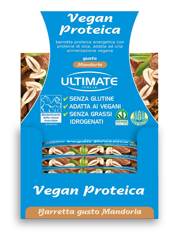 ULTIMATE BARRETTA VEGAN PROTEICA MANDORLA 24 X 40 G - Farmacia De Pasquale