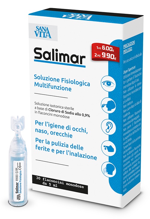 SANAVITA SOLUZIONE FISIOLOGICA 30 FIALOIDI X 5 ML - Farmacia De Pasquale
