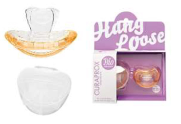 CURAPROX BABY SUCCHIETTO 2 PEZZI TG 2 COLORE ARANCIO + SCATOLA PER IGIENIZZAZIONE - Farmacia De Pasquale