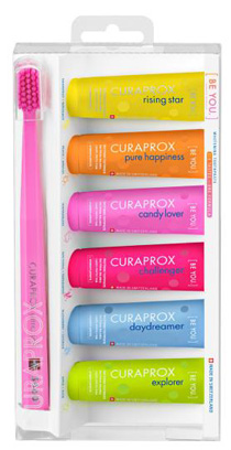CURAPROX BE YOU MIXED SET 6 DENTIFRICI DA 10 ML + 1 SPAZZOLINO CS 5460 - Farmacia De Pasquale