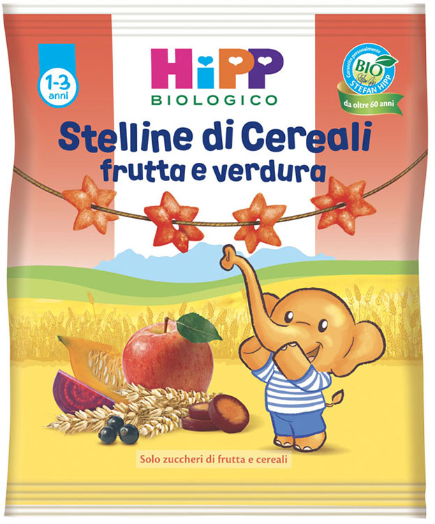 HIPP BIO STELLINE FRUTTA VERDURA 30 G - Farmacia De Pasquale