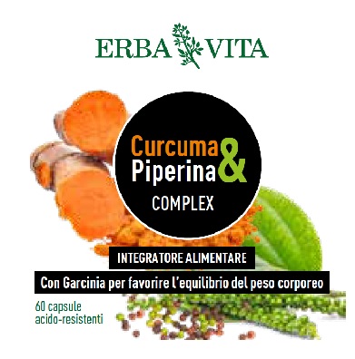 CURCUMA&PIPERINA COMPLEX 60 CAPSULE - Farmacia De Pasquale