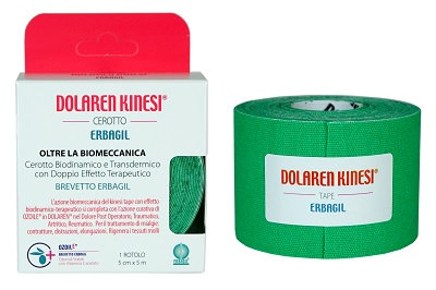 DOLAREN KINESI EMULGEL CEROTTO TERAPEUTICO VERDE CM 5X5 M IN ROTOLO - Farmacia De Pasquale