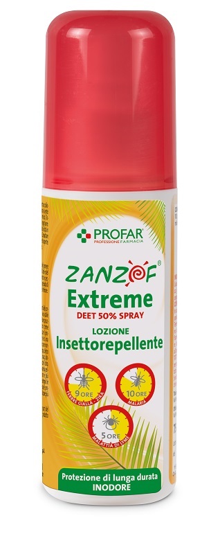 ZANZOF JUNGLE EXTREME SPRAY DEET 50% 75 ML PROFAR - Farmacia De Pasquale