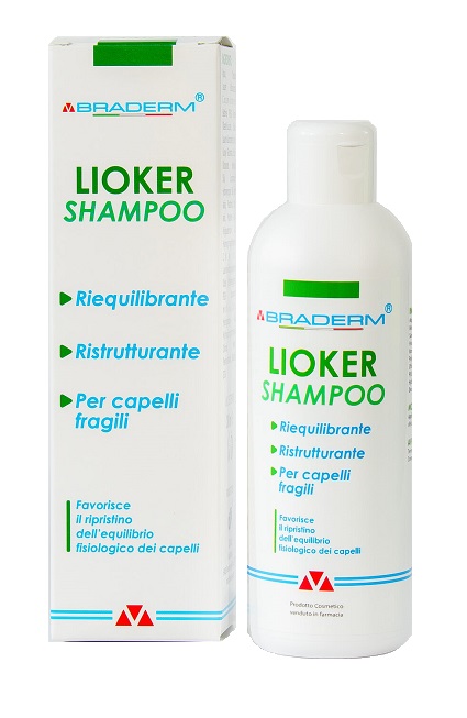 LIOKER SHAMPOO 200 ML BRADERM - Farmacia De Pasquale