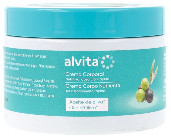 ALVITA CREMA CORPO NUTRIENTE OLIO D'OLIVA 300 ML - Farmacia De Pasquale