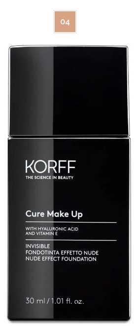 KORFF CURE MAKE UP FONDOTINTA INVISIBLE EFFETTO NUDE 04 - Farmacia De Pasquale